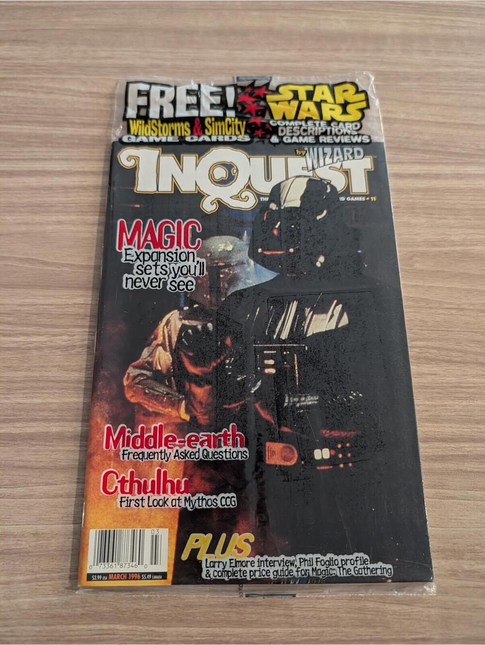 Wizard Inquest Magazine Issue with Magic Expansion and Middle-earth Features